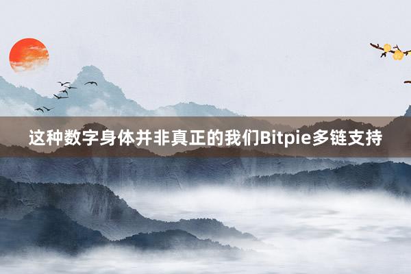 这种数字身体并非真正的我们Bitpie多链支持