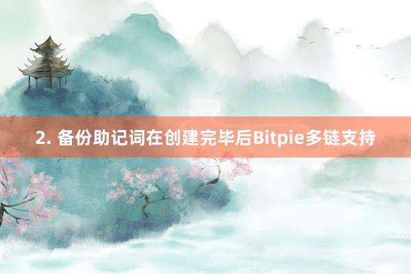 2. 备份助记词在创建完毕后Bitpie多链支持