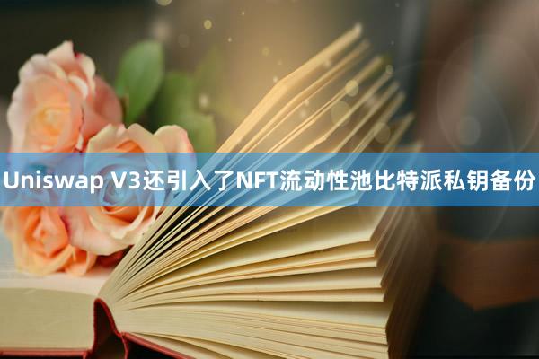 Uniswap V3还引入了NFT流动性池比特派私钥备份