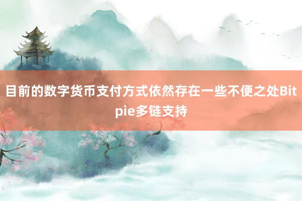 目前的数字货币支付方式依然存在一些不便之处Bitpie多链支持