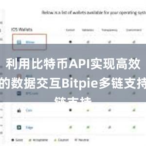 利用比特币API实现高效的数据交互Bitpie多链支持