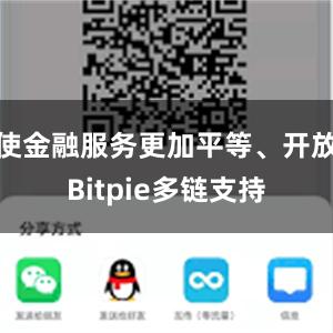 使金融服务更加平等、开放Bitpie多链支持