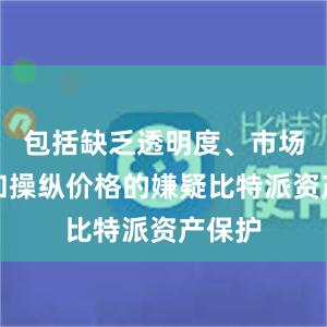 包括缺乏透明度、市场操纵和操纵价格的嫌疑比特派资产保护