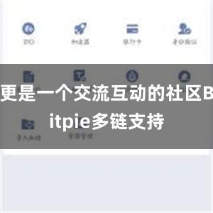 更是一个交流互动的社区Bitpie多链支持