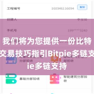 我们将为您提供一份比特币交易技巧指引Bitpie多链支持