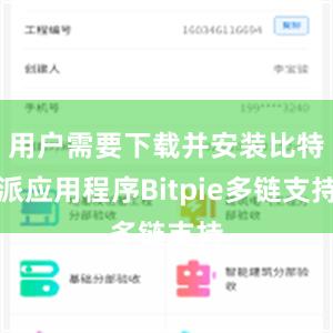 用户需要下载并安装比特派应用程序Bitpie多链支持